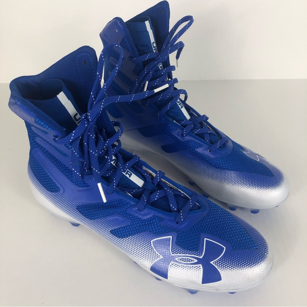 Under Armour Mens Highlight MC Blue White Football Cleats Size 11.5